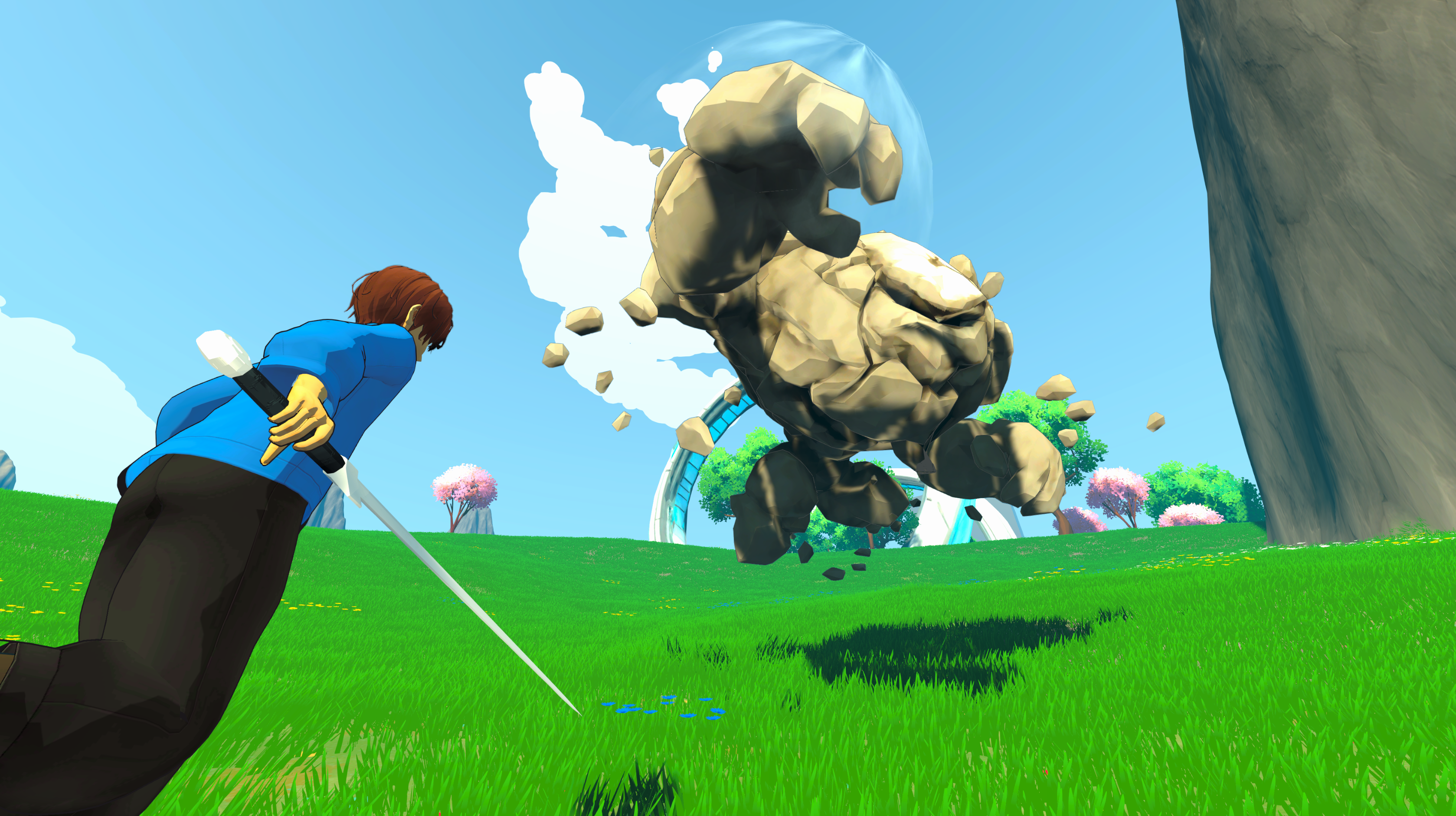 Dewlight Horizon elemental magic combat screenshot.